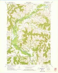 Dodge Wisconsin Historical topographic map, 1:24000 scale, 7.5 X 7.5 Minute, Year 1973