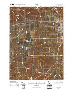 Dodgeville Wisconsin Historical topographic map, 1:24000 scale, 7.5 X 7.5 Minute, Year 2010