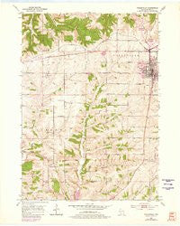 Dodgeville Wisconsin Historical topographic map, 1:24000 scale, 7.5 X 7.5 Minute, Year 1952
