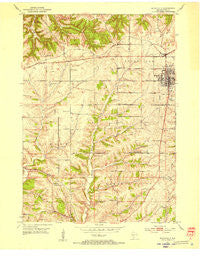 Dodgeville Wisconsin Historical topographic map, 1:24000 scale, 7.5 X 7.5 Minute, Year 1952