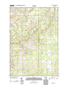 Doering Wisconsin Historical topographic map, 1:24000 scale, 7.5 X 7.5 Minute, Year 2013