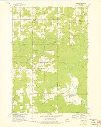 Doering Wisconsin Historical topographic map, 1:24000 scale, 7.5 X 7.5 Minute, Year 1973