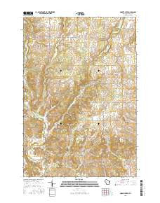 Dorrity Creek Wisconsin Current topographic map, 1:24000 scale, 7.5 X 7.5 Minute, Year 2015