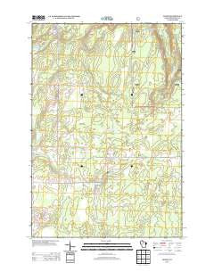Dover Wisconsin Historical topographic map, 1:24000 scale, 7.5 X 7.5 Minute, Year 2013