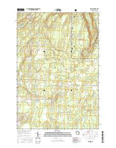 Dover Wisconsin Current topographic map, 1:24000 scale, 7.5 X 7.5 Minute, Year 2015