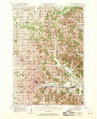 Downing Wisconsin Historical topographic map, 1:62500 scale, 15 X 15 Minute, Year 1948