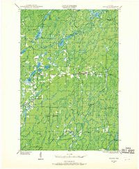 Draper Wisconsin Historical topographic map, 1:48000 scale, 15 X 15 Minute, Year 1944