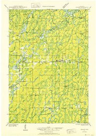 Draper Wisconsin Historical topographic map, 1:48000 scale, 15 X 15 Minute, Year 1944