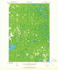 Drummond Wisconsin Historical topographic map, 1:48000 scale, 15 X 15 Minute, Year 1944