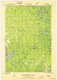 Drummond Wisconsin Historical topographic map, 1:48000 scale, 15 X 15 Minute, Year 1947