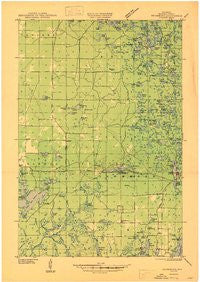 Drummond Wisconsin Historical topographic map, 1:48000 scale, 15 X 15 Minute, Year 1947