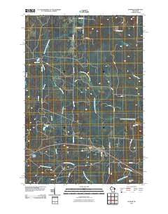 Dunbar Wisconsin Historical topographic map, 1:24000 scale, 7.5 X 7.5 Minute, Year 2010