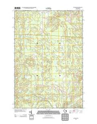 Dunbar Wisconsin Historical topographic map, 1:24000 scale, 7.5 X 7.5 Minute, Year 2013