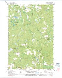 Dunbar NE Wisconsin Historical topographic map, 1:24000 scale, 7.5 X 7.5 Minute, Year 1972