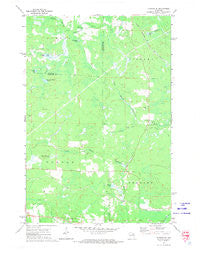 Dunbar NE Wisconsin Historical topographic map, 1:24000 scale, 7.5 X 7.5 Minute, Year 1972