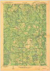 Dunbar Wisconsin Historical topographic map, 1:48000 scale, 15 X 15 Minute, Year 1947