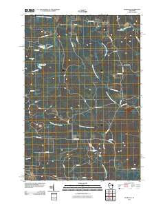 Dunbar NE Wisconsin Historical topographic map, 1:24000 scale, 7.5 X 7.5 Minute, Year 2010