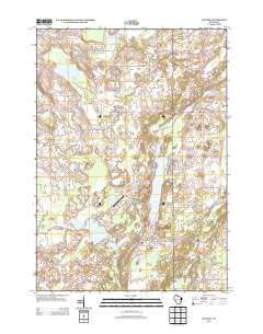 Dundee Wisconsin Historical topographic map, 1:24000 scale, 7.5 X 7.5 Minute, Year 2013