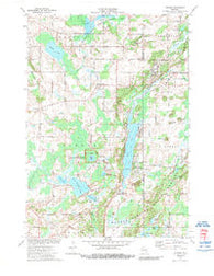 Dundee Wisconsin Historical topographic map, 1:24000 scale, 7.5 X 7.5 Minute, Year 1974