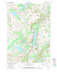 Dundee Wisconsin Historical topographic map, 1:24000 scale, 7.5 X 7.5 Minute, Year 1974