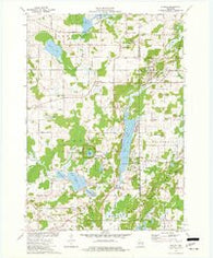 Dundee Wisconsin Historical topographic map, 1:24000 scale, 7.5 X 7.5 Minute, Year 1974