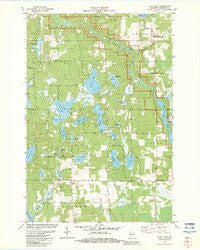 Dunn Lake Wisconsin Historical topographic map, 1:24000 scale, 7.5 X 7.5 Minute, Year 1982