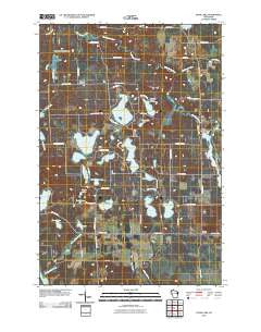Dunn Lake Wisconsin Historical topographic map, 1:24000 scale, 7.5 X 7.5 Minute, Year 2010