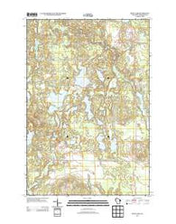 Dunn Lake Wisconsin Historical topographic map, 1:24000 scale, 7.5 X 7.5 Minute, Year 2013