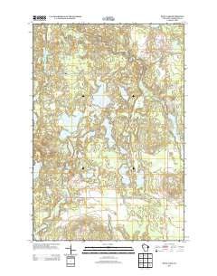 Dunn Lake Wisconsin Historical topographic map, 1:24000 scale, 7.5 X 7.5 Minute, Year 2013