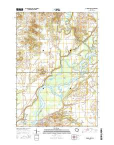 Durand North Wisconsin Current topographic map, 1:24000 scale, 7.5 X 7.5 Minute, Year 2015