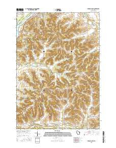 Durand South Wisconsin Current topographic map, 1:24000 scale, 7.5 X 7.5 Minute, Year 2015