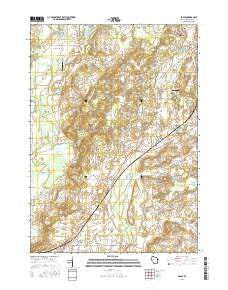 Eagle Wisconsin Current topographic map, 1:24000 scale, 7.5 X 7.5 Minute, Year 2016