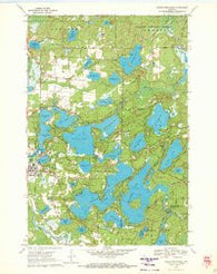 Eagle River East Wisconsin Historical topographic map, 1:24000 scale, 7.5 X 7.5 Minute, Year 1970