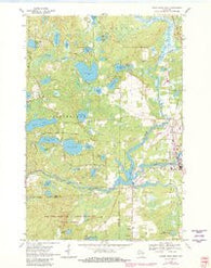 Eagle River West Wisconsin Historical topographic map, 1:24000 scale, 7.5 X 7.5 Minute, Year 1970