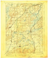 Eagle Wisconsin Historical topographic map, 1:62500 scale, 15 X 15 Minute, Year 1906