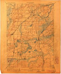 Eagle Wisconsin Historical topographic map, 1:62500 scale, 15 X 15 Minute, Year 1906