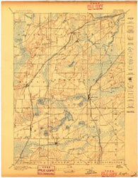 Eagle Wisconsin Historical topographic map, 1:62500 scale, 15 X 15 Minute, Year 1897