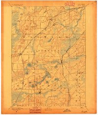 Eagle Wisconsin Historical topographic map, 1:62500 scale, 15 X 15 Minute, Year 1894