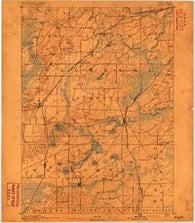 Eagle Wisconsin Historical topographic map, 1:62500 scale, 15 X 15 Minute, Year 1892