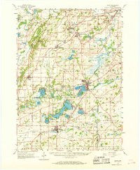 Eagle Wisconsin Historical topographic map, 1:62500 scale, 15 X 15 Minute, Year 1960