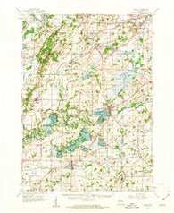 Eagle Wisconsin Historical topographic map, 1:62500 scale, 15 X 15 Minute, Year 1960