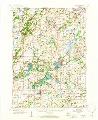 Eagle Wisconsin Historical topographic map, 1:62500 scale, 15 X 15 Minute, Year 1960