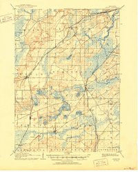 Eagle Wisconsin Historical topographic map, 1:62500 scale, 15 X 15 Minute, Year 1906