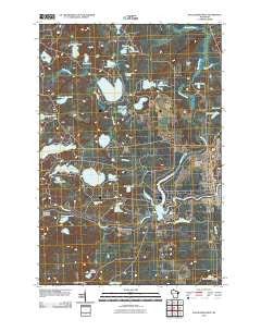 Eagle River West Wisconsin Historical topographic map, 1:24000 scale, 7.5 X 7.5 Minute, Year 2010
