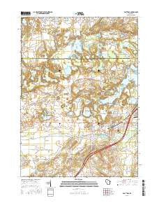 East Troy Wisconsin Current topographic map, 1:24000 scale, 7.5 X 7.5 Minute, Year 2016