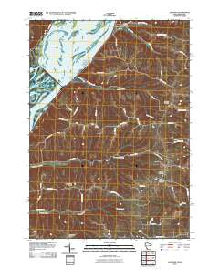 Eastman Wisconsin Historical topographic map, 1:24000 scale, 7.5 X 7.5 Minute, Year 2010