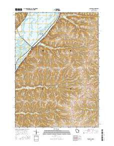 Eastman Wisconsin Current topographic map, 1:24000 scale, 7.5 X 7.5 Minute, Year 2015