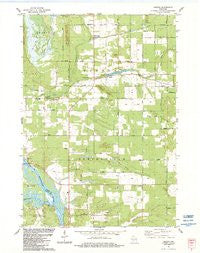 Easton Wisconsin Historical topographic map, 1:24000 scale, 7.5 X 7.5 Minute, Year 1983