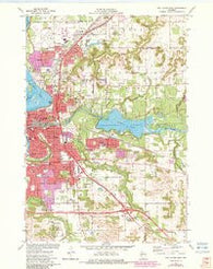 Eau Claire East Wisconsin Historical topographic map, 1:24000 scale, 7.5 X 7.5 Minute, Year 1972