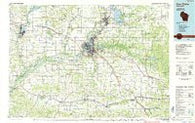 Eau Claire Wisconsin Historical topographic map, 1:100000 scale, 30 X 60 Minute, Year 1985